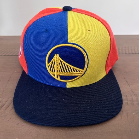 Golden State Warriors Mitchell & Ness Adjustable Cap - Picture 1 of 7